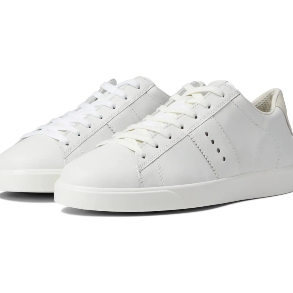 Ecco Street Lite Women’s White Leather Retro Sneakers